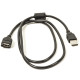 Кабель PowerPlant USB 2.0 AF – AM, 1.0 м, один ферит