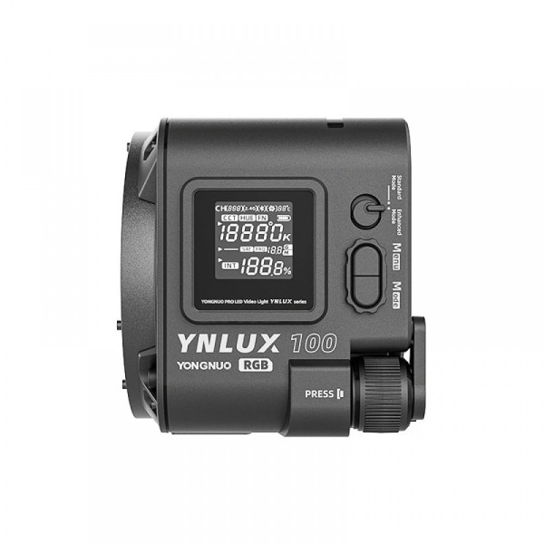 Постійне світло LED RGB CRI 96+ 120Вт 2000К-10000К Yongnuo YNLUX100 RGB KIT