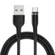 Кабель Usams US-SJ338 U29 Aluminum Alloy Micro Magnetic Cable 2m Black