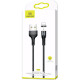 Кабель Usams US-SJ338 U29 Aluminum Alloy Micro Magnetic Cable 2m Black