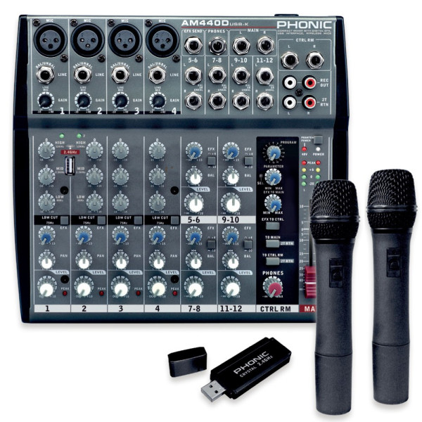 Микшерный пульт Phonic AM 440 D USB-K-2 (108846)