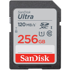 Карта памяти SDXC (UHS-1) SanDisk Ultra 256Gb class 10 (120Mb/s)