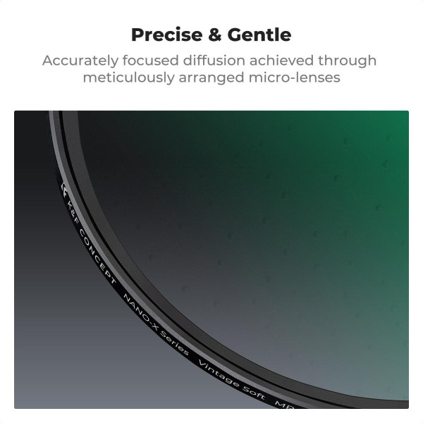 Светофильтр K&F Concept Vintage Soft 1/4 82 мм для портретной и кинематографической съемки (KF01.3122)