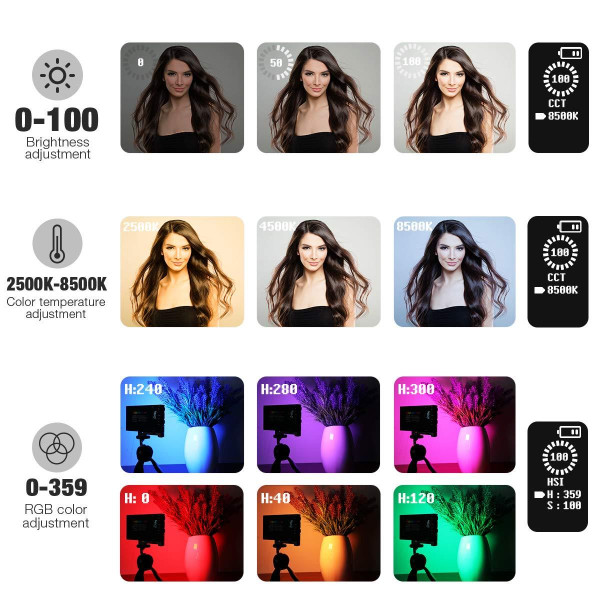 Накамерна RGB панель 12W, аналог Godox M1 (GW51.0062)