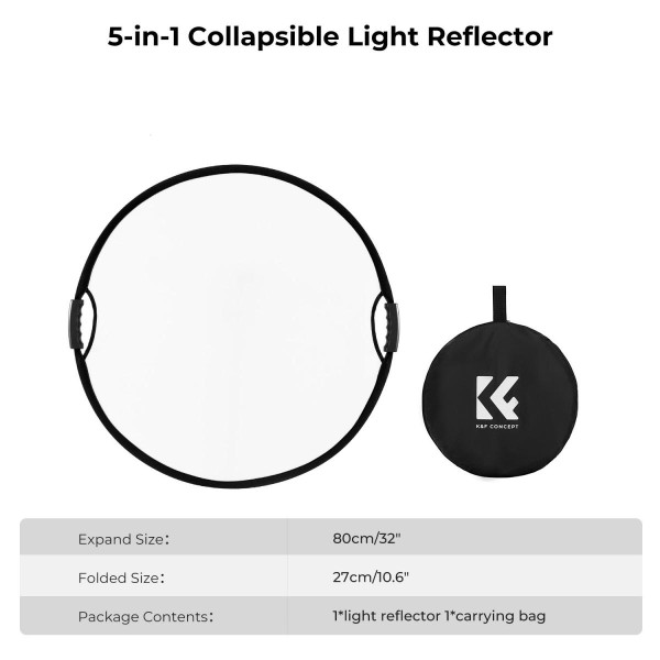 Отражатель K&F Concept 80 см 5-в-1 (KF18.0005)