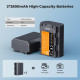 Набір K&F Concept NP-FZ100 (акумулятор 2600mAh + зарядний пристрій) — сумісно з Sony A7 III/A7 IV, FX3, FX30, A6600, A6700, A7C, A7R IV, A7S III, ZV-E1, ZV-E10 II, Alpha 9 II (KF28.0097)