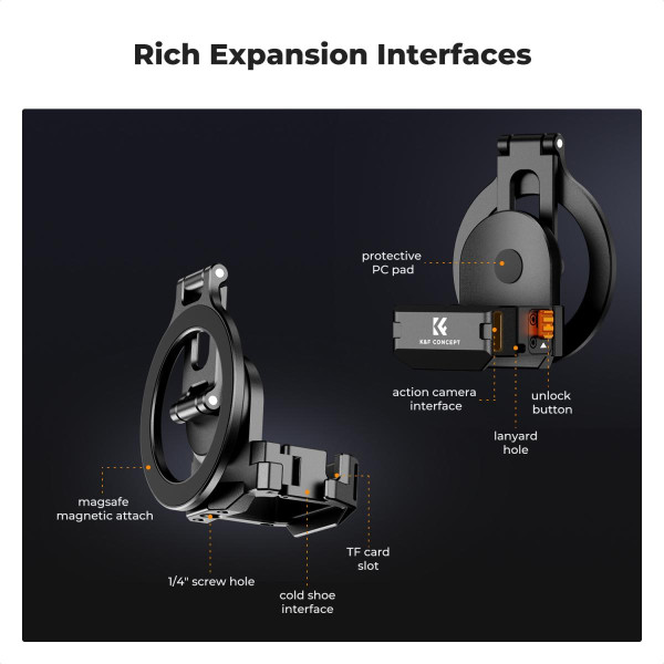 Електровакуумна присоска K&F Concept Pocket 3 Set (KF31.177)