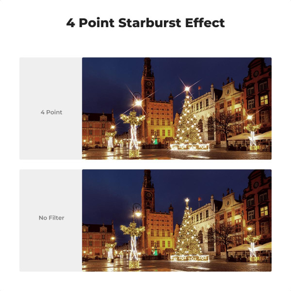 Набір світлофільтрів K&F Concept 82mm Nano-K Series Star Filters 3-в-1 (4/6/8 променів) (KF01.2135V1)