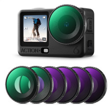 Набор светофильтров K&F Concept для экшн-камеры DJI Osmo Action 6 — CPL + ND8/16/32/64 + Black Diffusion 1/4 (SKU.2714)