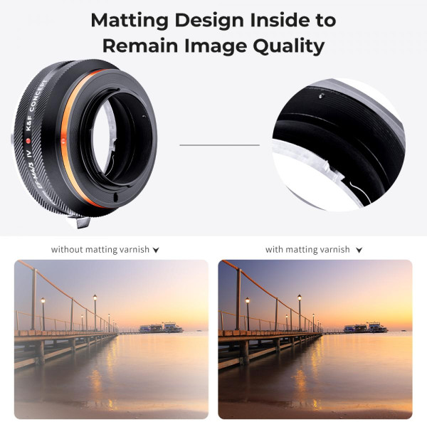 Адаптер K&F Concept для крепления объектива Canon EF к камере с креплением M4/3 (KF06.505)
