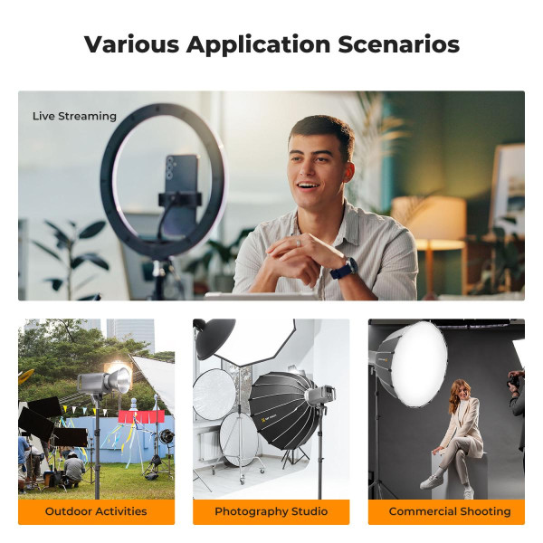 Профессиональная металлическая стойка штатив K&F Concept 280см для студийного света, софтбокса, камеры с винтом 1/4" (KF34.043)