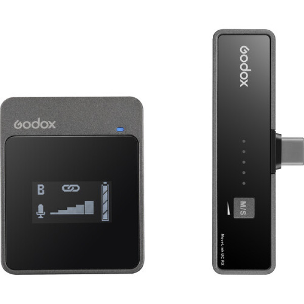 Компактная цифровая беспроводная микрофонная система Godox MoveLink UC1 для смартфонов и планшетов с портом USB Type-C (2,4 ГГц)