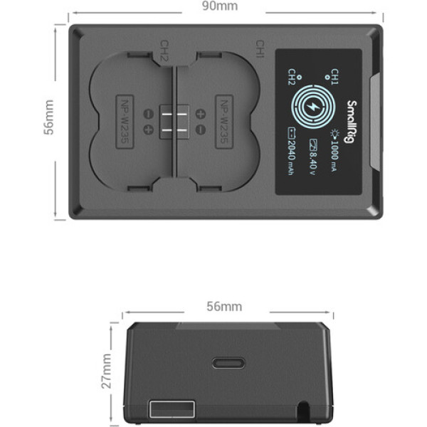 Зарядний пристрій SmallRig NP-W235 Camera Battery Charger