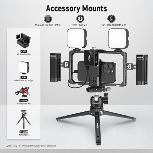 Комплект відеоріга для смартфона Neewer PA009 Upgraded Vlogging Kit (PA009)
