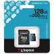 Карта памяти microSDXC (UHS-1 U3) Kingston Canvas Go! Plus 128Gb class 10 A2 V30 (R200MB/s) (adapter SD)
