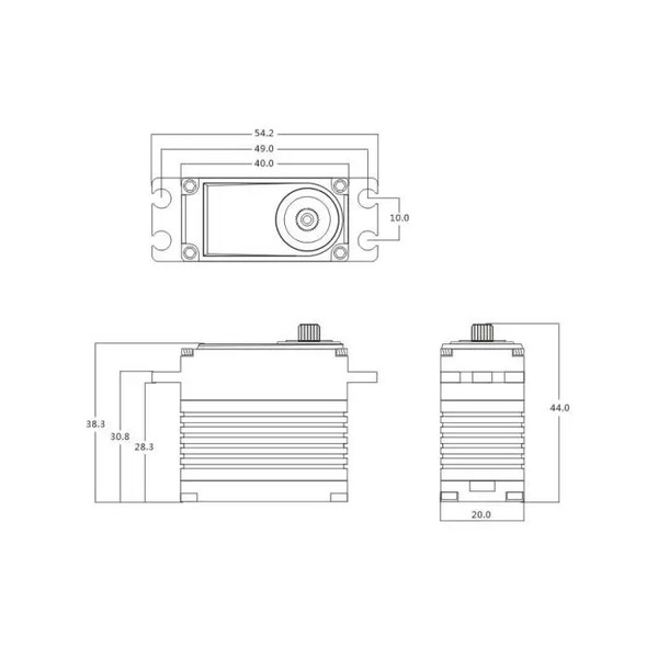 Сервопривід стандарт 78г Power HD GTS-7 HV BL 70кг/0.1сек/8.4В з вологозахистом
