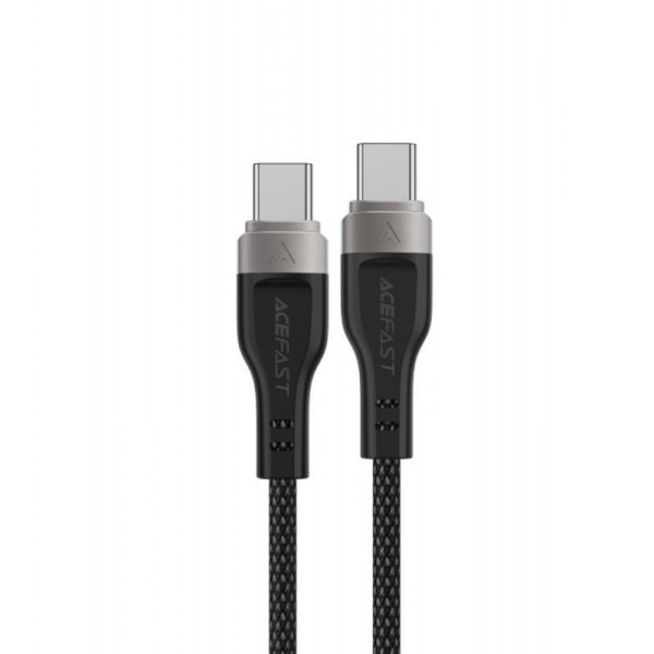 Кабель ACEFAST C11-03 Type-C to Type-C 3A, 60W, 1.2m, nylon + PVC, zinc connectors, Black (6974316280217)