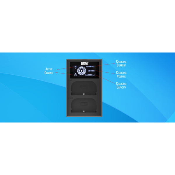 Зарядное устройство Newell FDL-USB-C dual channel charger for NP-W235 (NL2538)