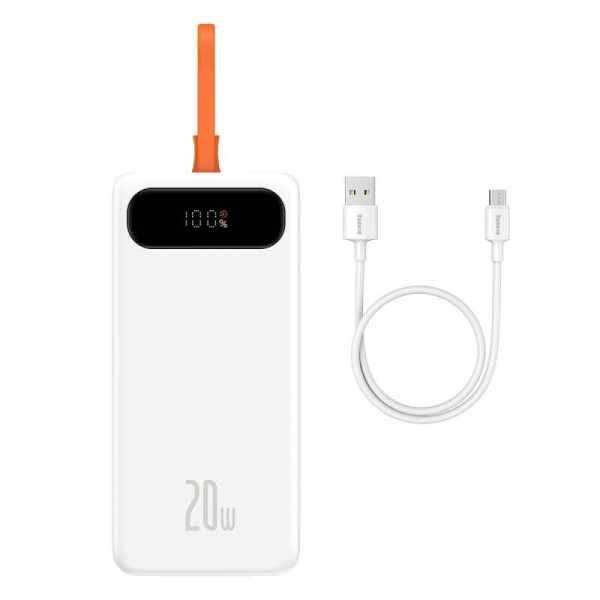 Универсальная мобильная батарея Baseus Block 20000mAh, PD 20W, USB-C, USB QC 3.0, Lightning