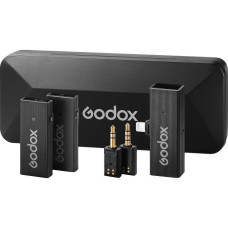 Беспроводная микрофонная система Godox MoveLink Mini LT для 2 человек для камер и устройств iOS Black