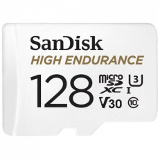 Карта пам'яті microSDXC (UHS-1 U3) SanDisk High Endurance 128 ГБ клас 10 V30 (100 МБ/с)