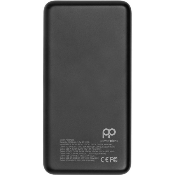 Повербанк PowerPlant A16005 25200mAh PD 85W Black/Grey (PB931200)