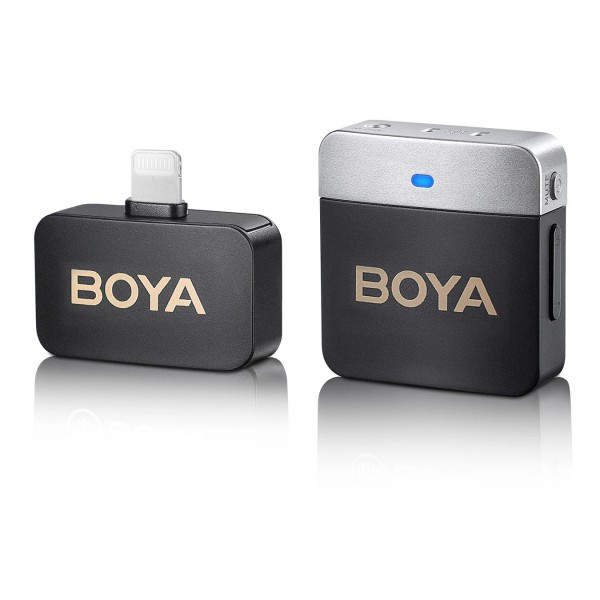 Микрофон для айфон беспроводной mini 60М 2.4ГГЦ BOYA BY-M1V5