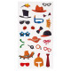 Наклейки Fujifilm INSTAX fun-sticker-set (5 аркушів) (70100127818)