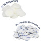 Меховые кружки URSA Straps Fur Circles 9 шт. + 30 липких полосок, белые (U-FC-9-WHT)