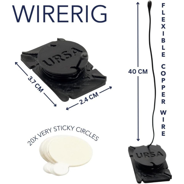 Система прокладки кабеля для петличного микрофона URSA Straps WireRig + 20 липких полосок Very Stickies, черная (U-WIRERIG-BLK)