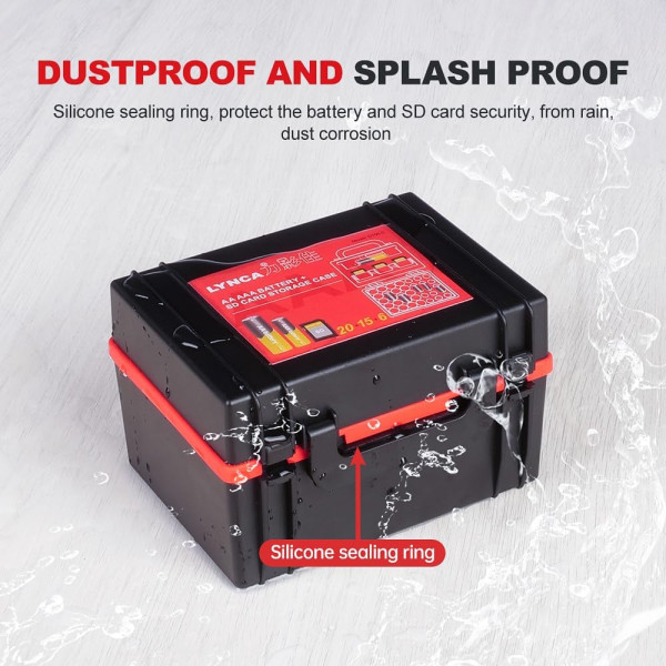 Жесткий органайзер для хранения аккумуляторов LYNCA и держатель для SD-карты D750C