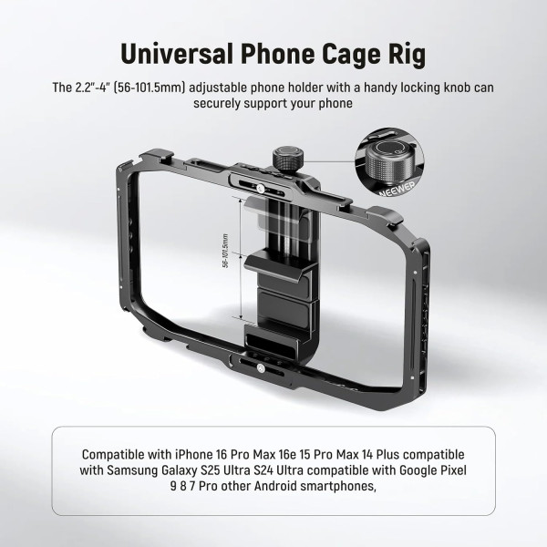 Клітка для смартфона Neewer PA039 Universal Phone Cage без ручок (PA039)
