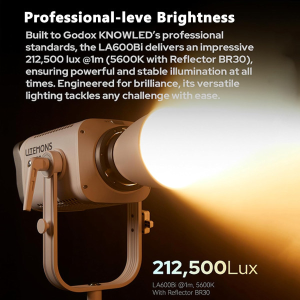 Світло Godox LITEMONS LA600Bi Bi-Color LED Monolight (White)(LA600BI)