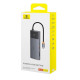 USB-хаб Baseus Metal Gleam Series II 10-в-один Cosmic Black (USB-C до 2×HDMI + USB-A 10 Гбіт/с + USB-C 10 Гбіт/с + RJ45 + інші порти)