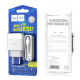 Сетевое зарядное устройство с кабелем HOCO C73A Glorious dual port charger set(Micro) 12W White