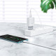 Сетевое зарядное устройство с кабелем HOCO C72Q Glorious single port QC3.0 charger set(Micro) 18W White