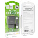 Сетевое зарядное устройство с кабелем HOCO C72Q Glorious single port QC3.0 charger set(Type-C) 18W Black