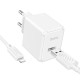 Сетевое зарядное устройство с кабелем HOCO CS11A Ocean single port charger set(iP) White