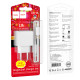 Сетевое зарядное устройство с кабелем HOCO CS11A Ocean single port charger set(iP) White