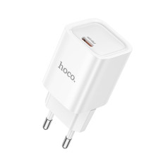 Сетевое зарядное устройство HOCO C148A Charm single port PD30W charger (EU) White
