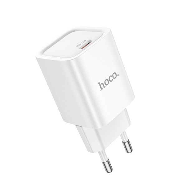 Сетевое зарядное устройство HOCO C148A Charm single port PD30W charger (EU) White