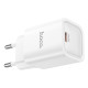 Сетевое зарядное устройство HOCO C148A Charm single port PD30W charger (EU) White