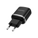 Сетевое зарядное устройство с кабелем BOROFONE BA36A High speed single port QC3.0 charger set 18W Black