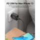 Сетевое зарядное устройство Vention 1-port USB-C Wall Charger(20W) EU-Plug Black (FADB0-EU)