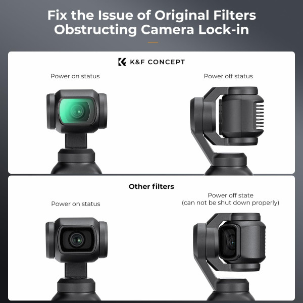 Магнитный светофильтр Black Diffusion 1/4 K&F Concept для DJI Osmo Pocket 3 (KF01.2533)