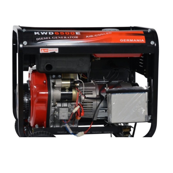 Генератор 6,5 kW 12/230/400V KWD6500E KD120 Kraft&Dele