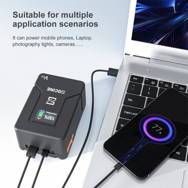 Акумулятор ZGCINE V99 (99Wh) Pocket-Size V-Mount Battery USB-C PD in/out Fast Charging (ZG-V99)