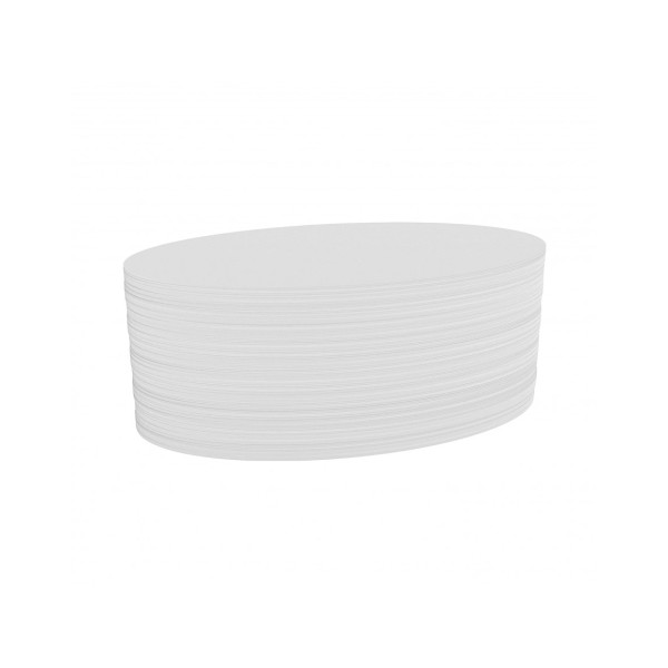 Овальні картки модерації 190x110 білі Magnetoplan Oval White Set (111151900)