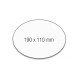Овальні картки модерації 190x110 білі Magnetoplan Oval White Set (111151900)