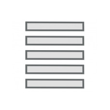 Рамки заголовков магнитные A4/A3 серые Magnetofix Frame TOPSIGN Gray Set (1131801)